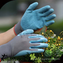 SRSAFETY 13G Blue Latex beschichtete Arbeitshandschuhe, Gartenhandschuh